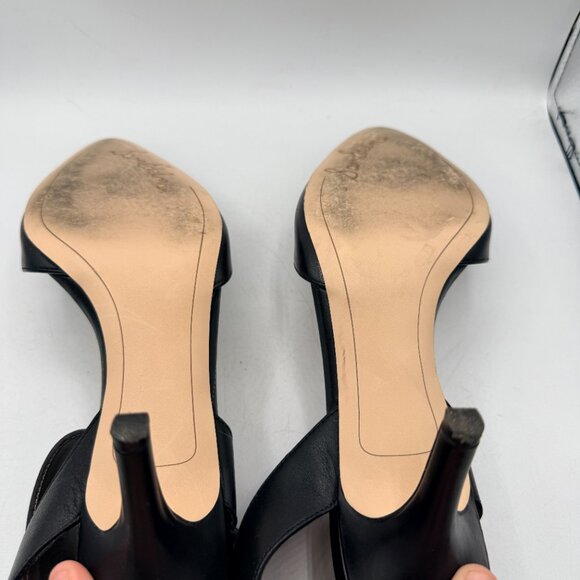 ✨ Sam Edelman “Okala” Black Leather Ankle Strap D’Orsay Heels – Size 8 – - Picture 9 of 12